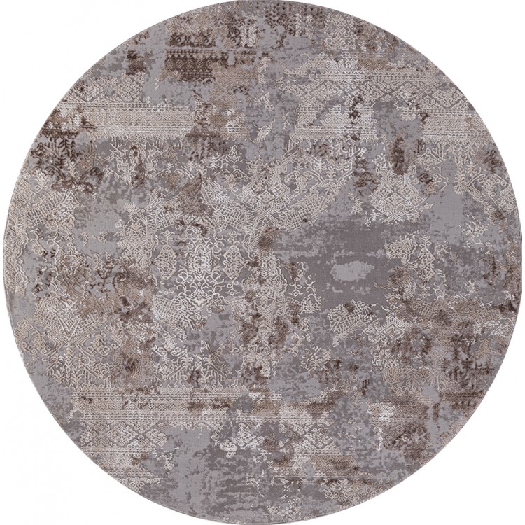 Ковер Armina 03851C GREY / BROWN Круг