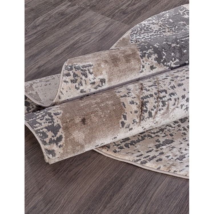 Ковер Armina 04022C GREY / BROWN Круг